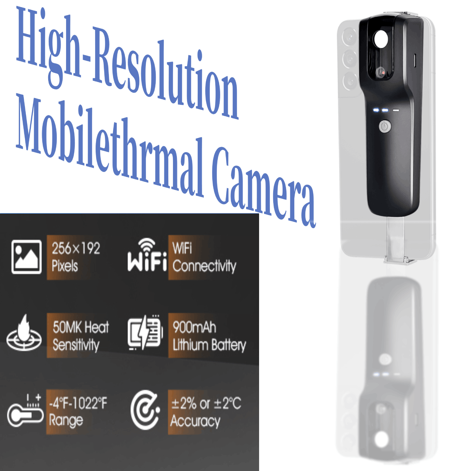 Câmera Térmica WiFi HP951A 256 - Thermal Imaging Camera 256X192 avaliação e preço