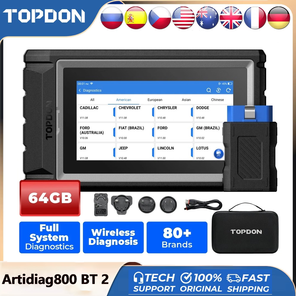 TOPDON ArtiDiag800 BT 2 Ferram - Topdon Tc001 Thermal Camera avaliação e preço