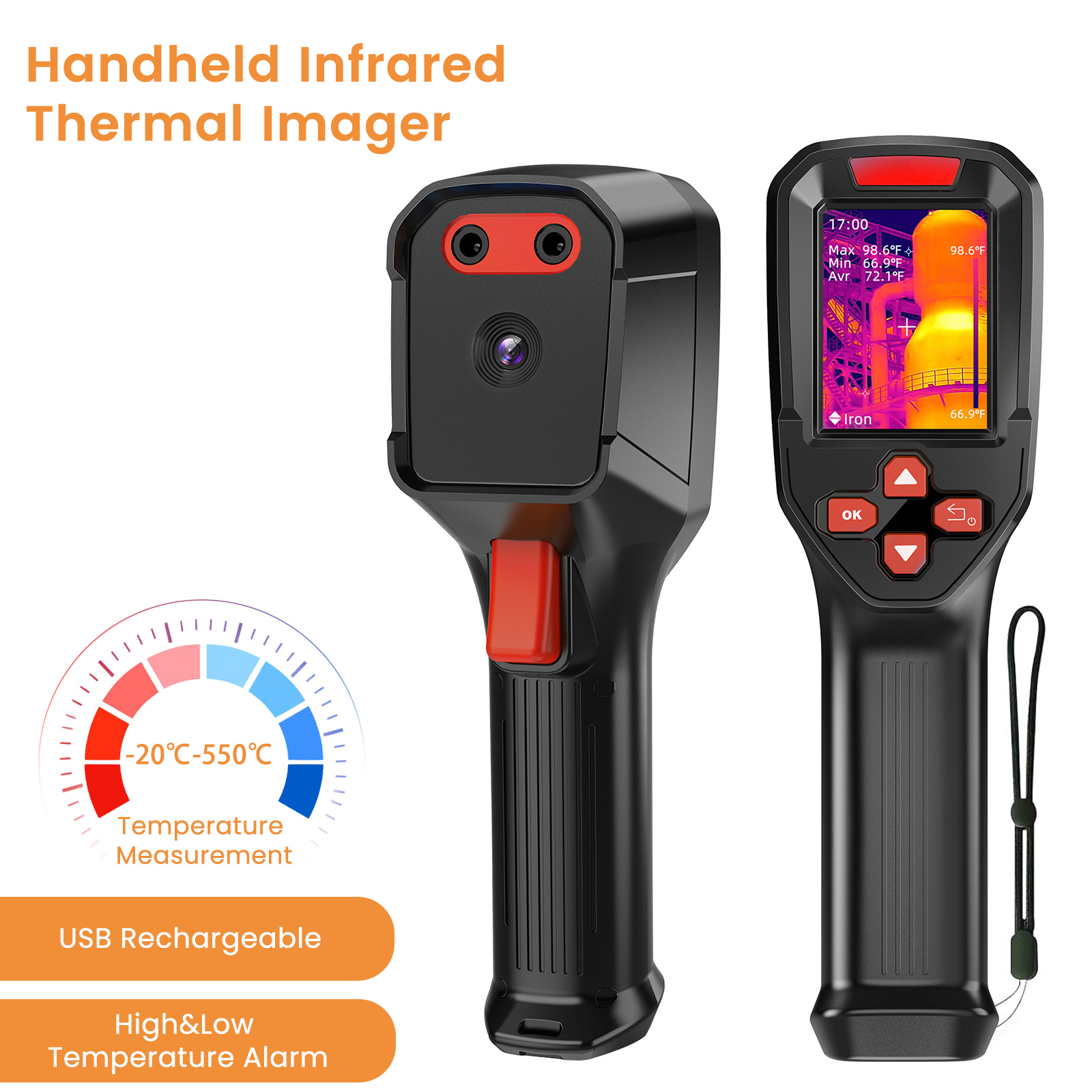 Câmera Térmica Recarregável po - Nf 521 Thermal Imaging Camera avaliação e preço